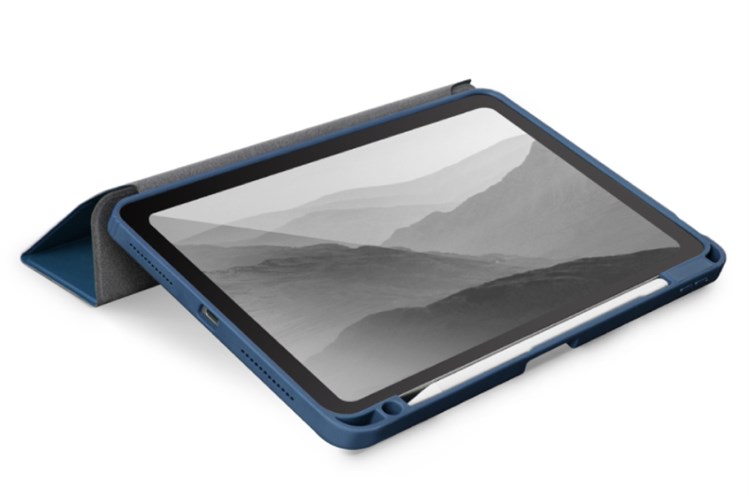 Bao da nắp gập iPad Air 10.9 UNIQ MOVEN ANTIMICROBIAL Chính hãng Màu Xanh Dương