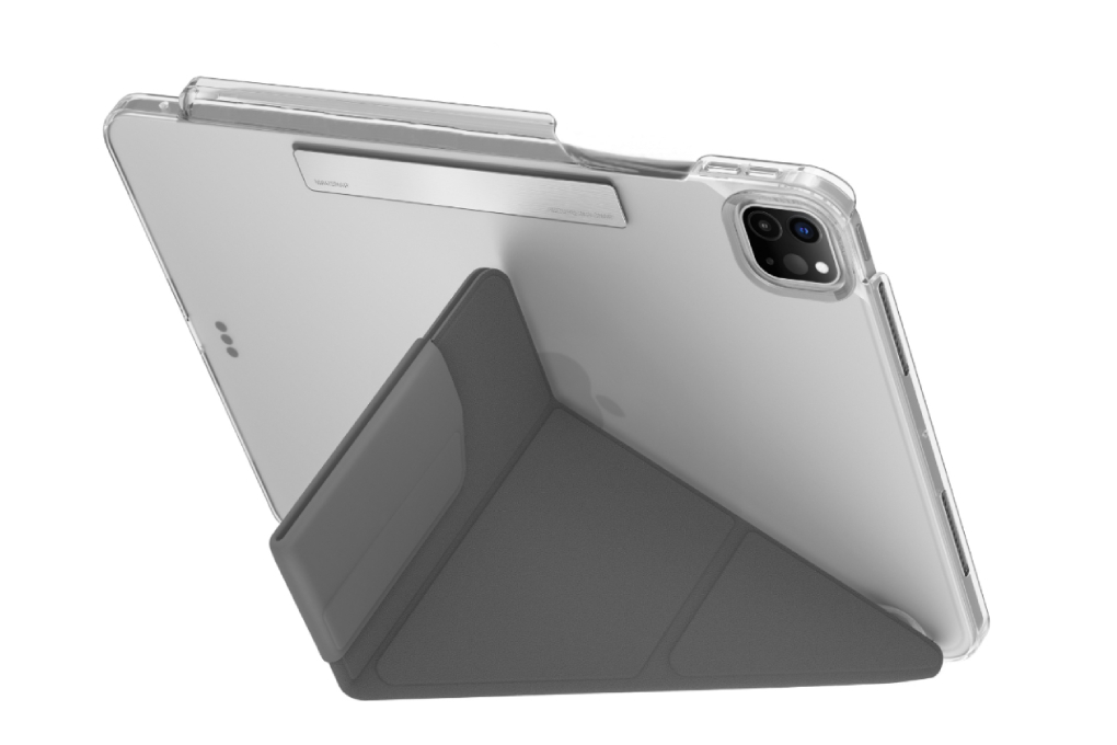Bao da iPad Pro 13 M4/M5 UNIQ CAMDEN CLICK Chính hãng Màu Xám