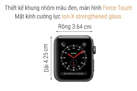 Apple Watch S3 GPS có màn hình Force Touch