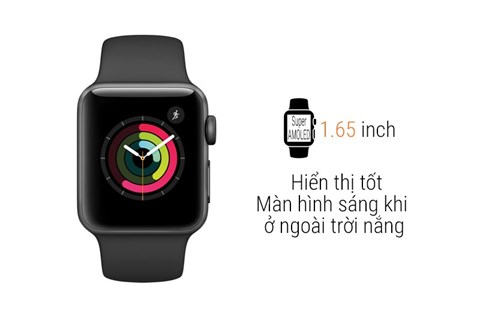 Apple Watch S3 GPS với màn hình 1.65 inch