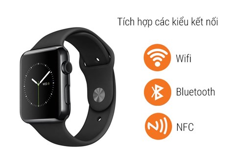 Apple Watch S3 GPS có thể kết nối Wifi, bluetooth, NFC