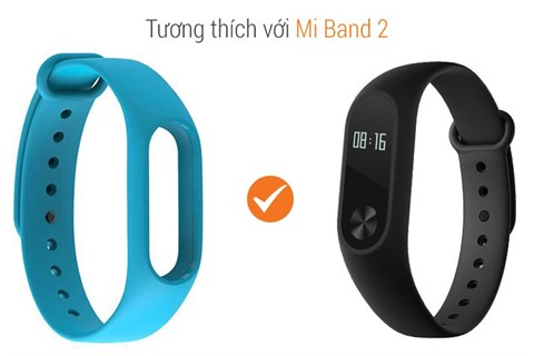 Vòng tay thay thế Mi-Band 2 Xanh dương