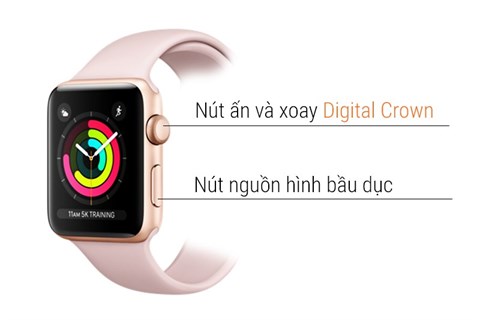 Apple Watch S3 GPS, 38mm mặt nhôm, dây màu hồng