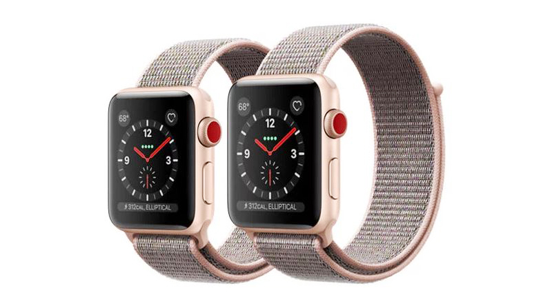 Đồng hồ Apple Watch 3 có gắn SIM - Màn hình Apple Watch 3 phiên bản 38 mm có kích thước 1.5 inch