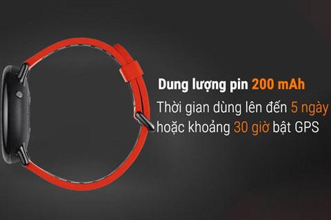 Đồng hồ Xiaomi Amazfit Pace GPS với dung lượng pin 200mah