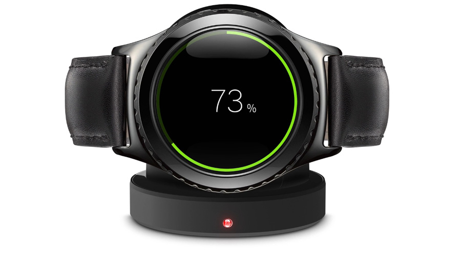 <p>Gear S2 sử dụng sạc kh&ocirc;ng d&acirc;y an to&agrave;n v&agrave; thuận tiện khi sử dụng</p>