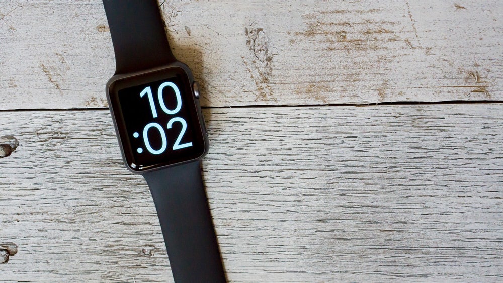 Màn hình Apple Watch S1, 42mm viền nhôm, dây cao su màu đen
