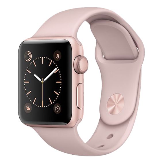 Apple Watch S2 38mm mặt nhôm, dây cao su màu hồng