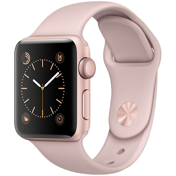 Apple Watch S2 38mm mặt nhôm, dây cao su màu hồng