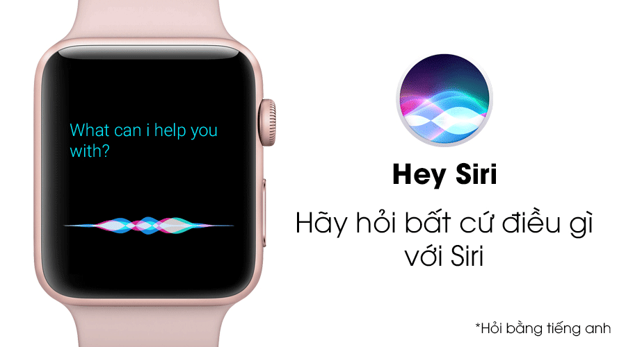 Apple Watch S2 42mm mặt nhôm, dây cao su màu hồng