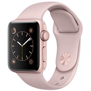 Apple Watch S2 42mm mặt nhôm, dây cao su màu hồng