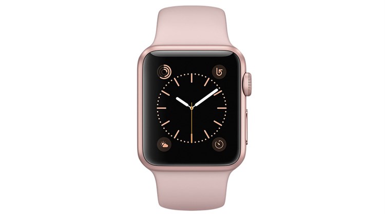 Apple Watch S2 42mm mặt nhôm, dây cao su màu hồng