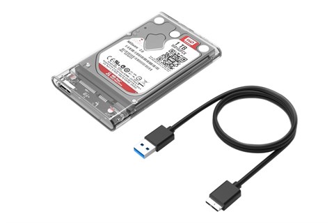 Hộp đựng Ổ cứng Orico 2.5 USB 3.0 2139-CR Trắng trong suốt