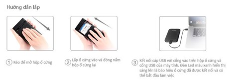 Hộp đựng Ổ cứng 2.5 Orico USB 3.0 2599-BK Đen
