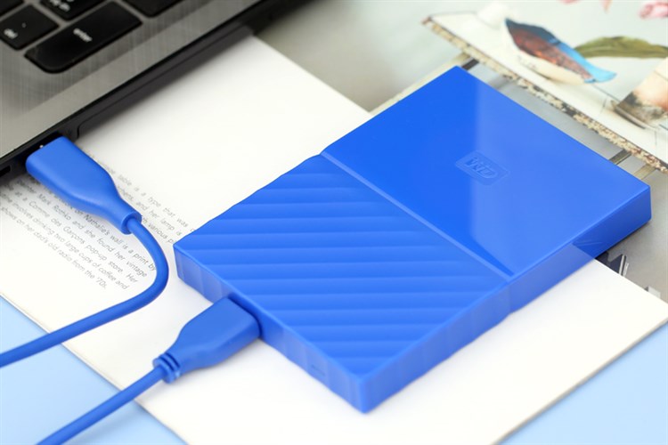 Ổ cứng di động HDD 1TB WD My Passport Xanh Dương Màu Xanh Dương