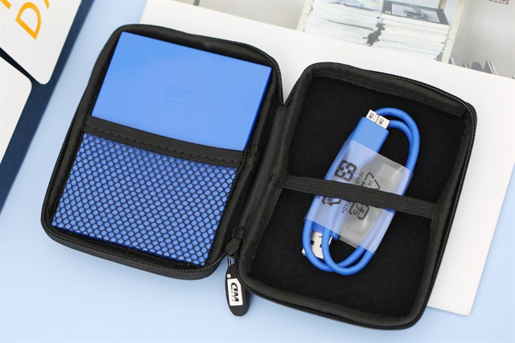 Ổ cứng di động HDD 1TB WD My Passport Xanh Dương Màu Xanh Dương