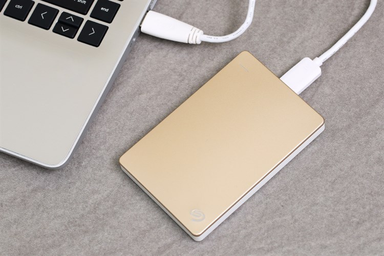Ổ cứng HDD 1TB Seagate Backup Plus Slim Vàng Màu Vàng