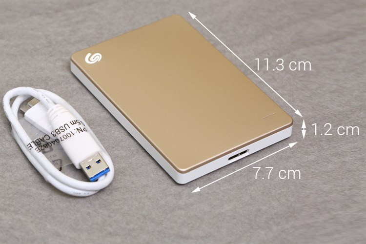 Ổ cứng HDD 1TB Seagate Backup Plus Slim Vàng Màu Vàng