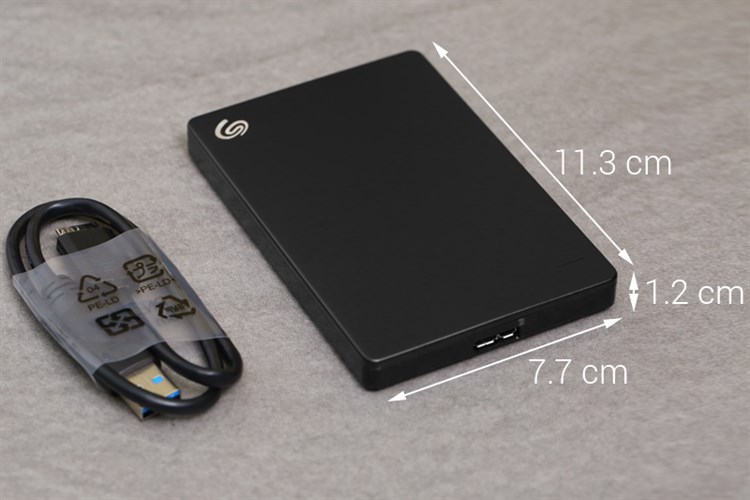 Ổ cứng HDD 1TB Seagate Backup Plus Slim Đen Màu Đen