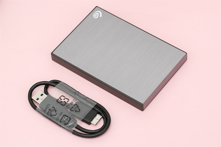 Ổ cứng HDD 2TB Seagate Backup Plus Slim STHN2000406 Xám Màu Xám