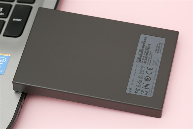 Ổ cứng HDD 2TB Seagate Backup Plus Slim STHN2000406 Xám Màu Xám