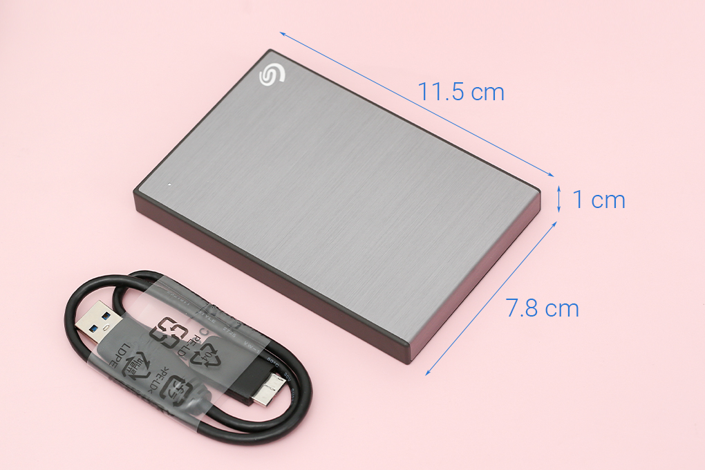 Ổ cứng HDD 2TB Seagate Backup Plus Slim STHN2000406 Xám - 8