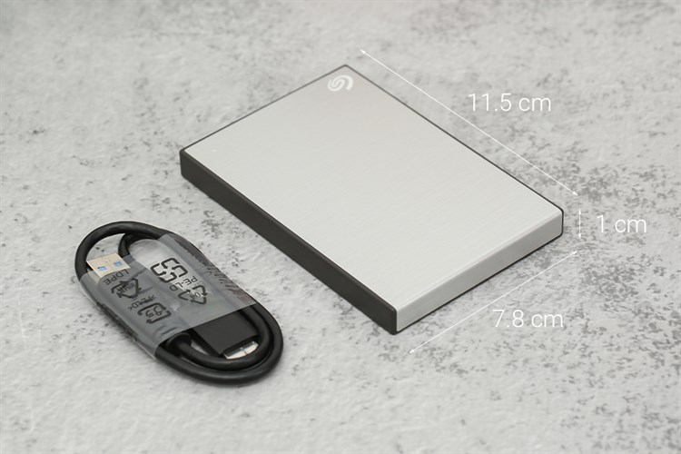 Ổ cứng di động HDD 1TB Seagate Backup Plus Slim STHN1000401 Bạc Màu Bạc