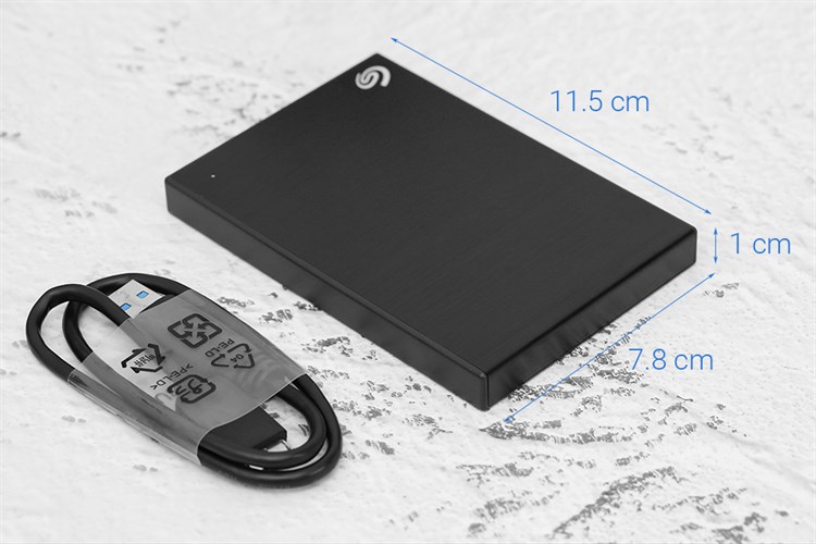 Ổ cứng HDD 1TB Seagate Backup Plus Slim STHN1000400 Đen Màu Đen