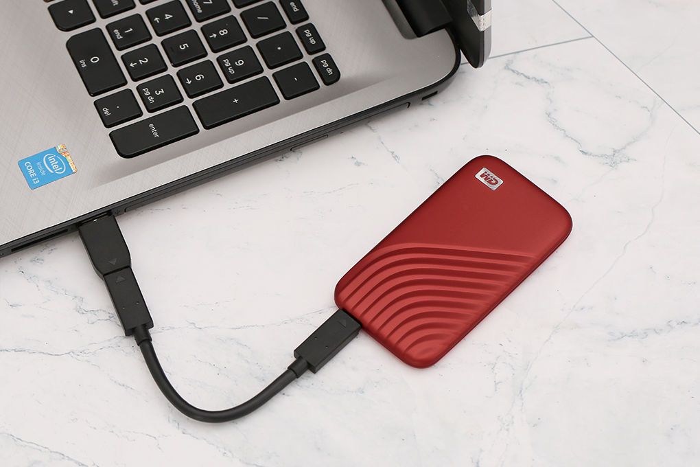 Ổ cứng di động SSD 500GB WD My Passport BAGF5000 Màu Đỏ
