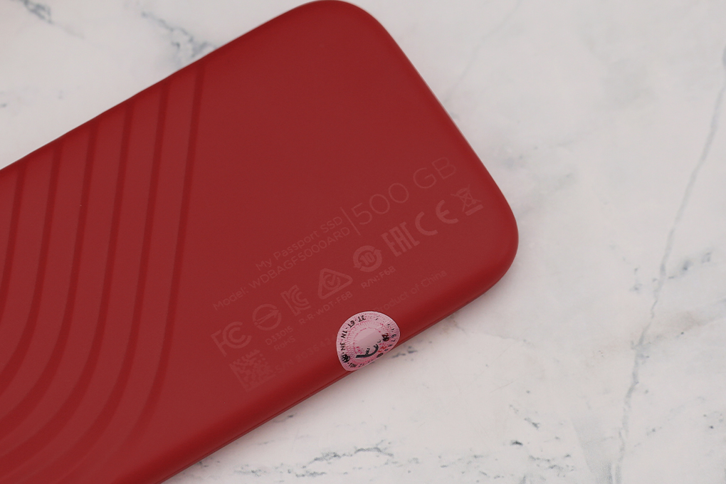 Ổ cứng di động SSD 500GB WD My Passport BAGF5000 Màu Đỏ