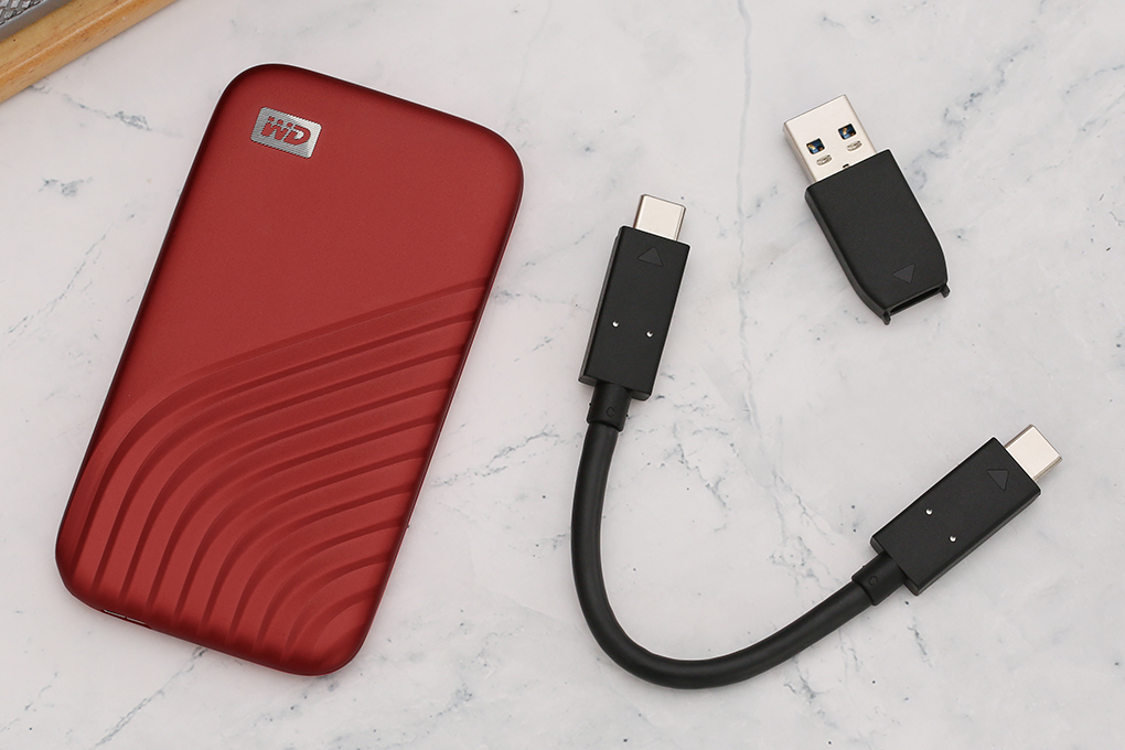 Ổ cứng di động SSD 500GB WD My Passport BAGF5000 Màu Đỏ