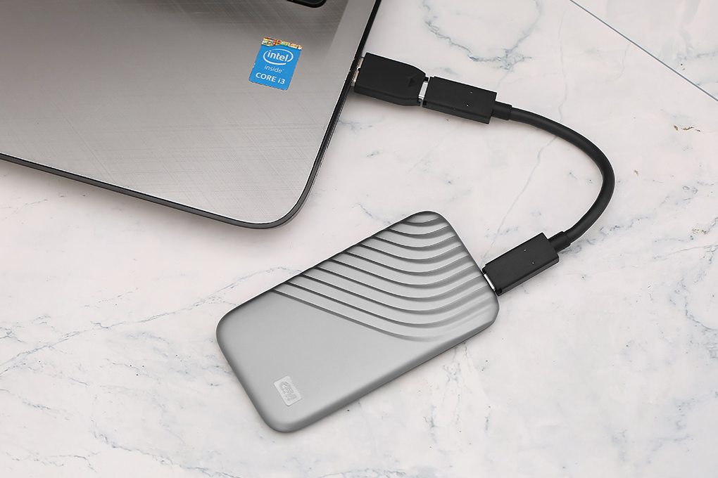 Ổ cứng di động SSD 500GB WD My Passport BAGF5000 Màu Xám