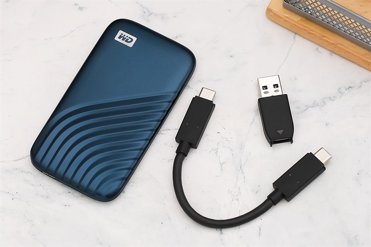 Ổ cứng di động SSD 500GB WD My Passport BAGF5000 Màu Xanh Dương