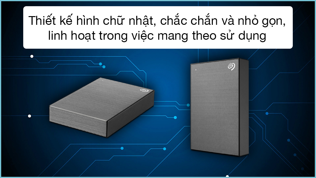 Thiết kế tinh tế, đơn giản dễ dàng mang theo để sử dụng - Ổ cứng di động HDD 2TB Seagate One Touch STKY2000404 Xá