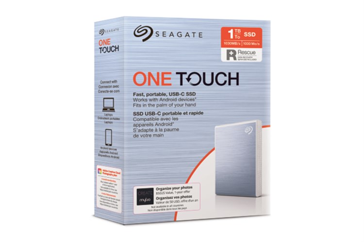 Ổ cứng di động SSD 500GB Seagate One Touch STKG500402 Xanh Dương Màu Xanh Dương
