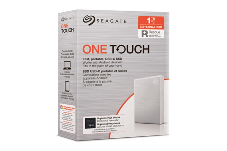 Ổ cứng di động SSD 1TB Seagate One Touch STKG1000401 Bạc Màu Bạc