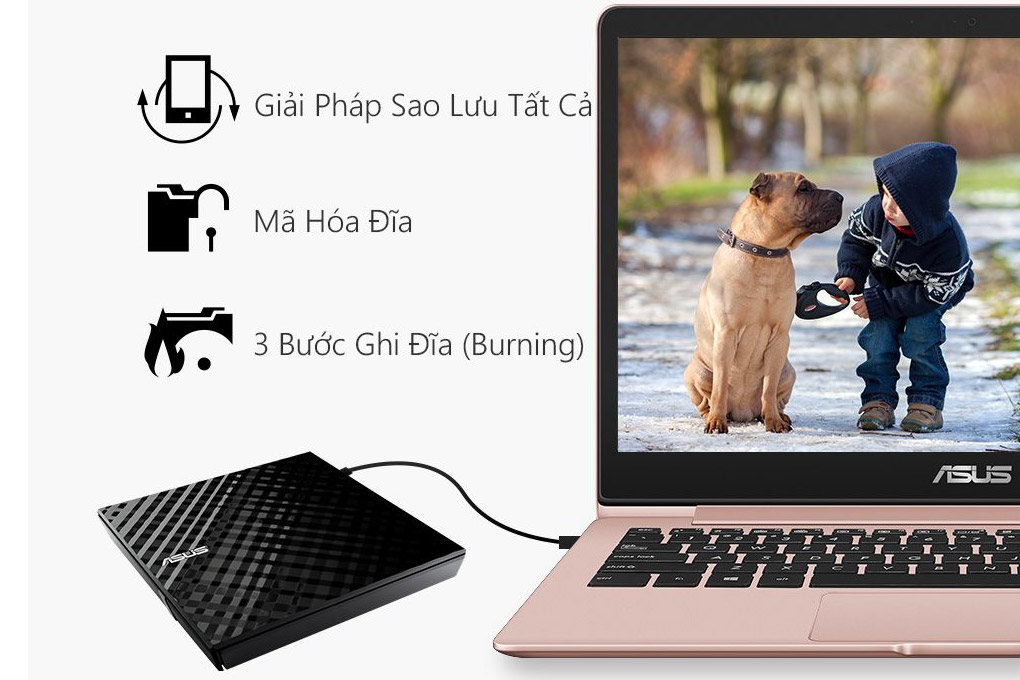 Ổ ghi ASUS SDRW-08D2S-U LITE External/USB 2.0 - 3