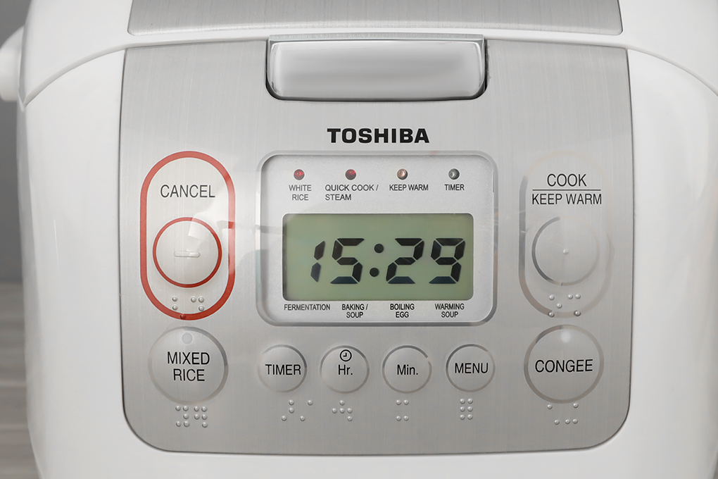 Nồi cơm điện tử Toshiba 1 lít RC-10NMFVN(WT) Màu Trắng