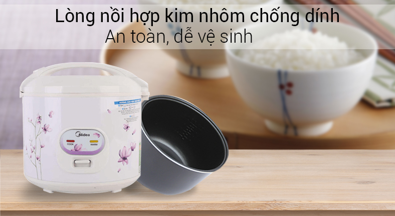 Nồi cơm điện Midea 1.8 lít MR-CM1811