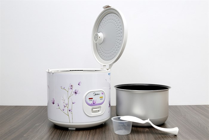 Nồi cơm điện Midea 1.8 lít MR-CM1811 Màu Trắng - Tím