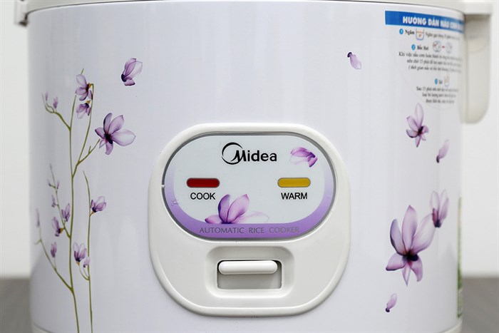 Nồi cơm điện Midea 1.8 lít MR-CM1811 Màu Trắng - Tím