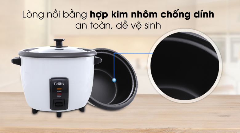 Nồi cơm điện Delites 1.8 lít NCR1801