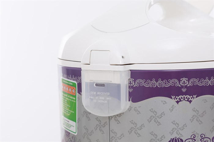 Nồi cơm điện Sharp KS-N19EV RP 1.8 lít Màu Trắng - Tím