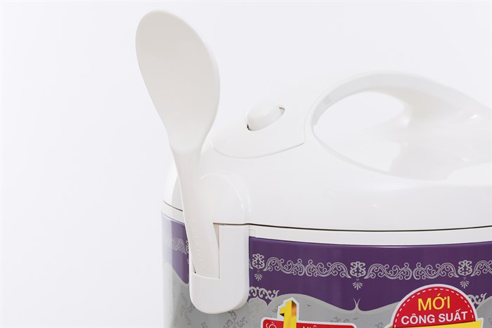 Nồi cơm điện Sharp KS-N19EV RP 1.8 lít Màu Trắng - Tím