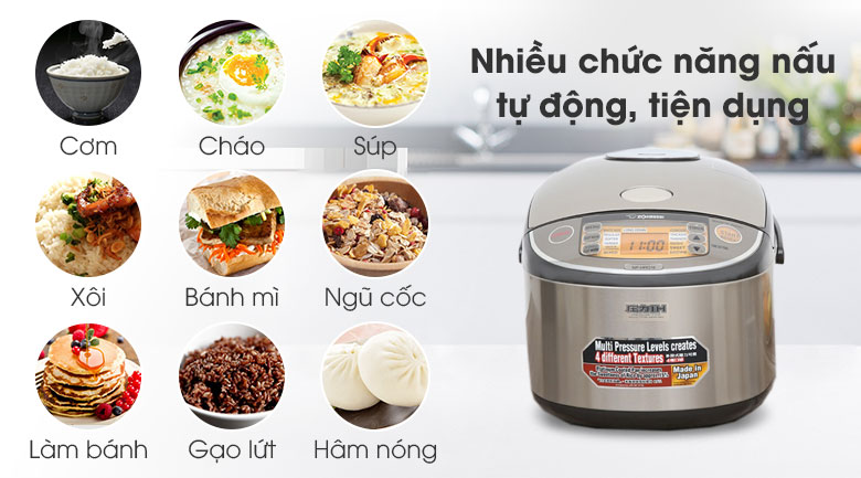 Nồi cơm điện cao tần Zojirushi 1.8 lít ZONC-NP-HRQ18-XT