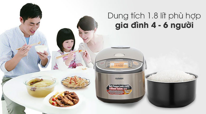 Nồi cơm điện cao tần Zojirushi 1.8 lít ZONC-NP-HRQ18-XT