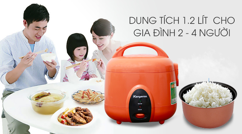 Nồi cơm điện Kangaroo 1.2 lít KG826S