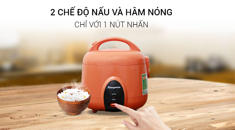 Nồi cơm nắp gài Kangaroo 1.2 lít KG826S - 5