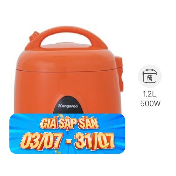 Nồi cơm nắp gài Kangaroo 1.2 lít KG826S