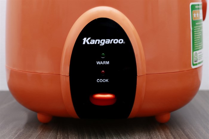 Nồi cơm nắp gài Kangaroo 1.2 lít KG826S Màu Cam